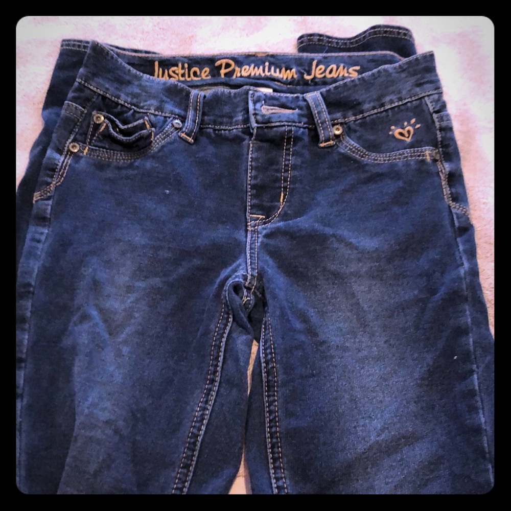 Girls Justice premium jeans knit super skinny  14S